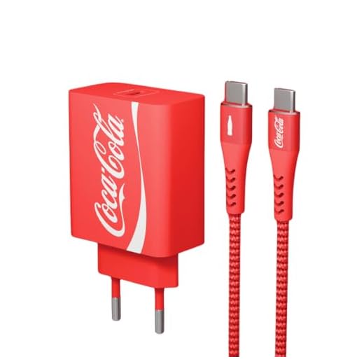 Coca-Cola Kit Carregador com cabo - saída USB-C para USB-C - PD 20W