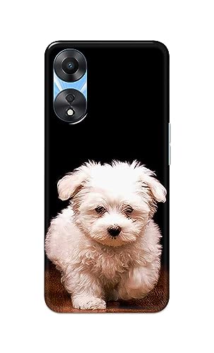 Image of PRINTFIDAA� Printed Hard Back Cover Case for Oppo A78 5G Back Cover (Puppy Dog) -2808