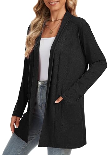 Womens Cardigan Long Sleeve Lightweight with Pockets Business Casual Early Fall Fashion Clothing Cute Tops4