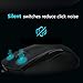 Rapoo Brand 3-Button Wired USB Optical Noiseless Mouse, Computer Mouse with 1000 DPI, Compatible with PC, Mac,Desktop and Laptop (Black)