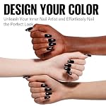 TOMICCA Black Gel Nail Polish, 15ml Black Nail Polish Fast Dry Soak Off UV LED Cure Needed Pure Color Long Lasting Nail Art Manicure Salon DIY Design - Image 2