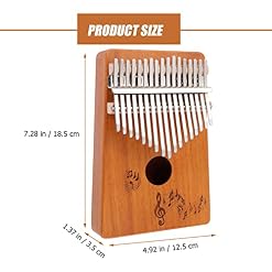 BIENKA Portable Kalimba Pouce Piano 17 Touches Musique Instrument Doigt Piano Musique Cadeau Piano (Color : Wood Color) - Les Beatles, Paul McCartney, John Lennon, RIngo Starr, George Harrison BIENKA Portable Kalimba Pouce Piano 17 Touches Musique Instrument Doigt Piano Musique Cadeau Piano (Color : Wood Color) – Image 2
