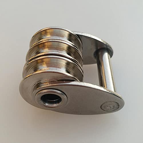 Baosity Premium 316 Stainless Steel Sail Tack Triple Pulley for Windsurfing Sails