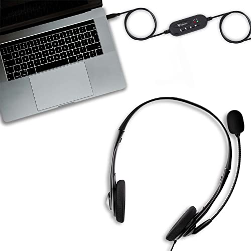 Bigpassport Usb Wired On Ear Headphones With Mic Stereo With Microphone For Laptop/Pc/Office/Skype/Home/Online Interview/Classroom/Call Center Usb... - Image 5