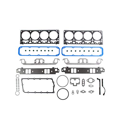 Image of DNJ HGB1144 Engine Cylinder Head Gasket Set with Head Bolt Kit, Complete Repair Set for 1998-2003 Dodge, Jeep B1500, B2500, B3500 5.2L V8 16V OHV 5211cc