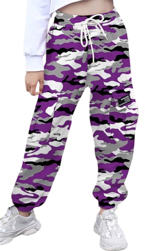 Image of SANGTREE Girls & Womens Printing Cargo Jogger Pants,6 Years - Women 2XL
