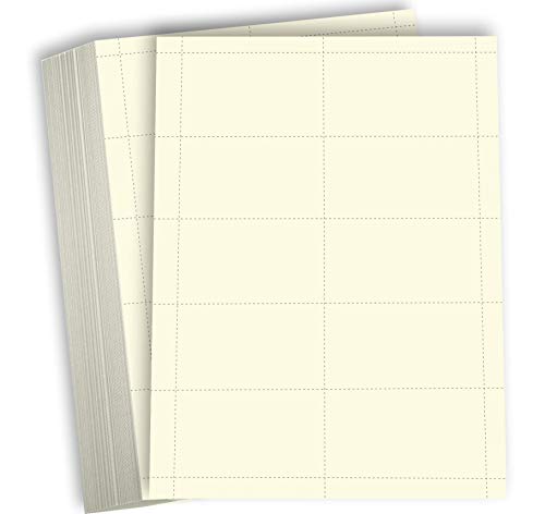 Tarjetas de papel de cartulina Hamilco gruesa de 80 libras para tarjetas de visita