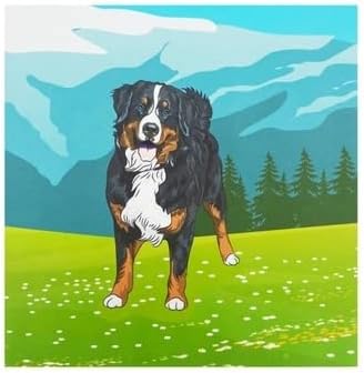 Miniatura 3 de ETA Tarjeta desplegable de perro de montaña bernés 3D, tarjeta desplegable de cumpleaños de animales 3D, tarjeta de naturaleza, tarjeta de