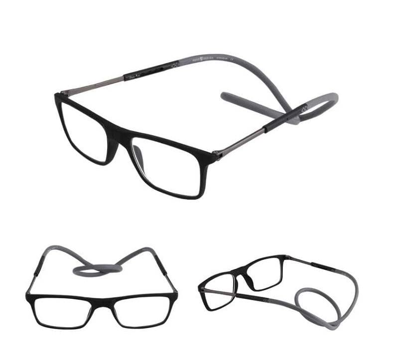 Sunshades Bhavya Optic® Magnetic Compact Reading Glass With Retainer Silicone Band Reading Glasses For Above 40 years