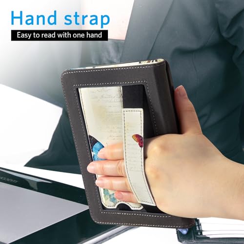 Image of CoBak Case for 6 inch E-Reader - PU Leather Smart Cover with Auto Sleep /Wake & Hand Strap, not Compatible with Kobo Clara