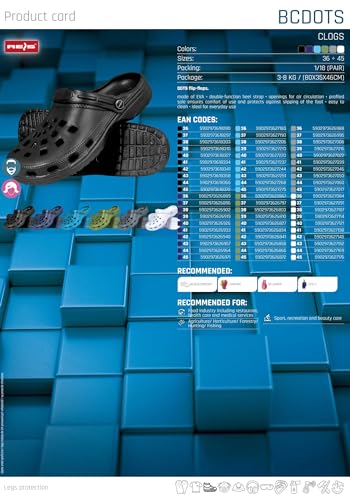 Reis BCDOTS_JN40 Latschen, Hellblau, Größe: 40 EU, Grau/Stahlblau