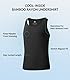 DAVID ARCHY Herren Tank Top Unterhemd mit Rundhals-Ausschnitt aus Bambusfaser,3er Pack
