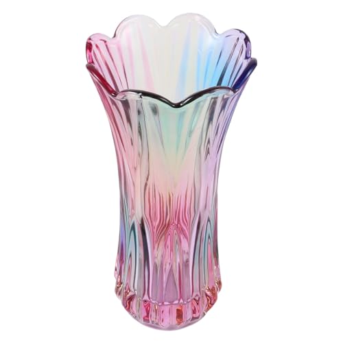 Vase pour fleurs et plantes décoratif en verre épais table - 2