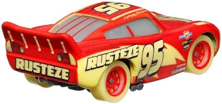 Cars Karanlıkta Parlayan Yarışçılar Tekli Karakter Araçlar HPG76 - Hpg77 Lightning Mcqueen - Görsel 3