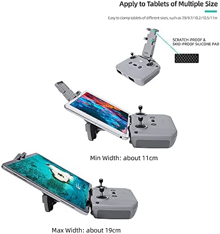 Prodrocam Drone Remote Control Holder Foldable Tablet Stand Holder Compatible with Remote Control for DJI Air 2 S / Mavic Air 2 / Mini 2, No Removal Required (with Lanyard)