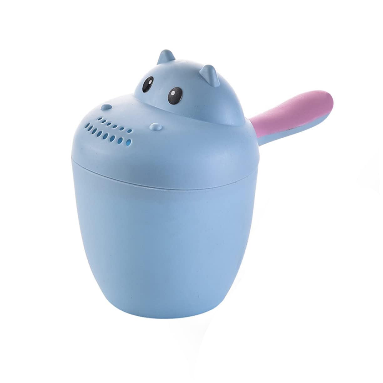 Hippopotamus Rinse Cup – Baby Rinser, Baby Rinse Cup, Rinse Shampoo Baby Bath Wash Hair Cup by Protecting Infant Eyes, Toddler Bath Tool, Detachable Baby Shampoo (sky Blue)