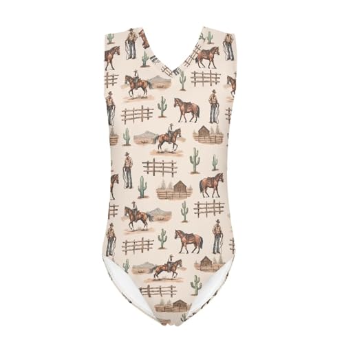 Girls Bathing Suit Size 3-14 Swimsuits for Girls One-Piece Swimwear Summer V-Neck Sleeveless