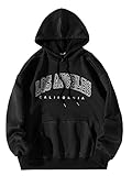 SHEIN Women's Plus Size Long Sleeve Drawstring Pullover Tops Hoodies Sweatshirt Black AA 4XL