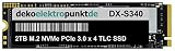 dekoelektropunktde 2 to M.2 NVMe Disque SSD Interne adaptée pour Dell Alienware Aurora R13, Remplacement Alternatif 2280 PCIe 3.0 x 4