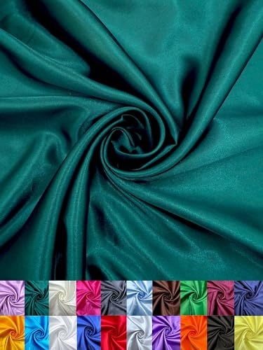 EOVEA - Satin Fabric by The Yard – Smooth Metallic