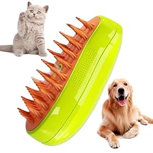 Steamy Cat Brush,3 In1 Spray Cat Brush,Cat Grooming Brush with Steam,Steam Cat Hair Brush for Shedding,Cat Comb with Steam