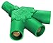 Hubbell Wiring Systems HBLF3MGN Single Pole Tri-Tap Connector, Female-Male-Male-Male Connection, 300/400 Amp, 600VAC/250VDC, 5-7/8" Width, Green