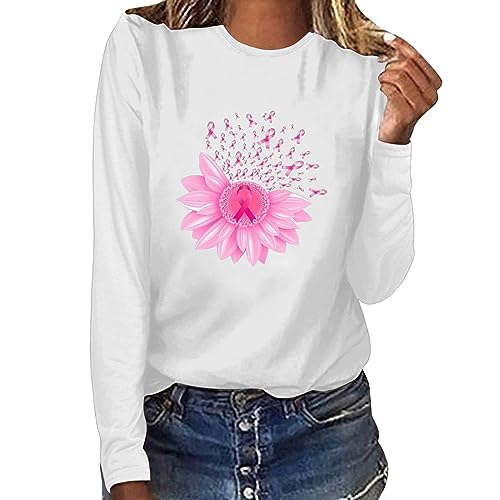 T-Shirt Rose Octobre femme manches longues en coton premium avec élégance vestiaire et col rond