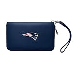 Littlearth Womens NFL New England Patriots Zip Organizer Wallet, Team Color, 4” x 7.5' x 1”