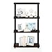 Furinno Turn-N-Tube 4-Tier Multipurpose Shelf Display Rack, Round Tubes, Columbia Walnut/Black
