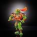 Masters of The Universe Origins Turtles of Grayskull Michelangelo Posable Action Figure Toy, Teenage Mutant Ninja & Motu Crossover with Accessories
