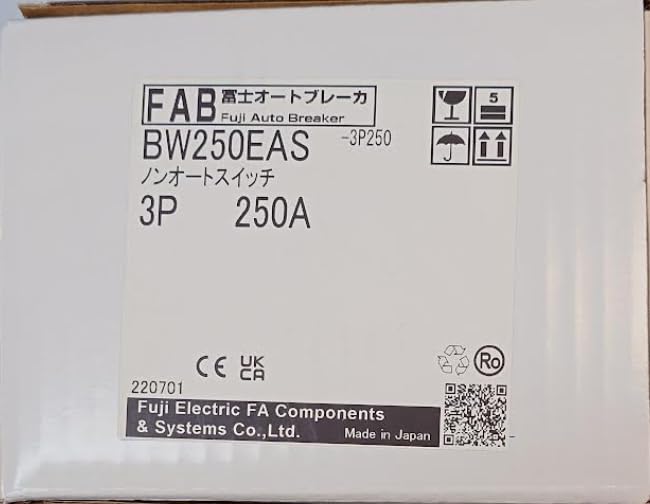BW250EAS-3P250 用途別配線用オートブレーカ 富士電機 G-TWIN