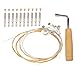 VICASKY 1 Set Lyre Set Guitar Parts Guitar Kit Guitar Accessories Lap Harp Lyre Harp Strings Replacement Parts Lyre Harp Peg Part Lyre Strings Full Set Tuning Pegs for Lyre Appendix Metal