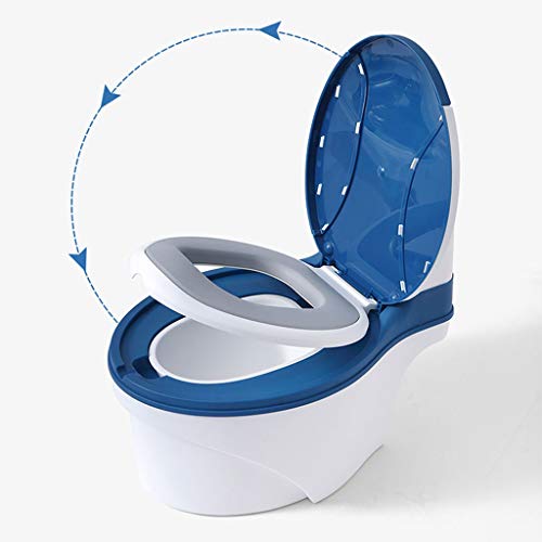 Potty-training toilet, babyjongens en meisjes mini-toiletpotje, gemakkelijk schoon te maken Comfortabel (Color : Blue… - Afbeelding 4