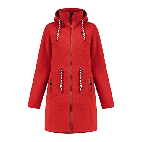 Schmuddelwedda Strickfleecemantel Damen 34324745 Rot Melange Cover