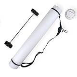 BOWSOUL Arrow Tube Adjustable and Extendable Archery Arrow Holder Archery Quivers for Hunting, Target Shooting-Protective EVA Foam Arrow Separators Including 12 pcs of Arrows (White Tube with Insert)