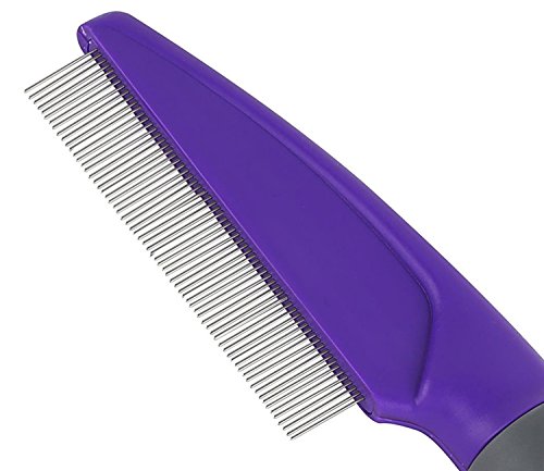Hertzko Comb for Dogs and Cats – Closely Spaced Metal Pins Removes Debris from Your Pet’s Coat - Great for Short Hair… - Image 3