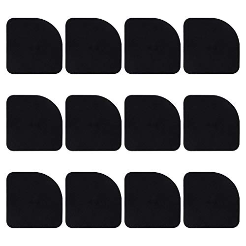 FEPITO 12PCS Shock Absorbing Washer Pads Rubber Mats Universal Silent Feet Anti-Vibration Pads for Washer Dryer Refrigerator Treadmill
