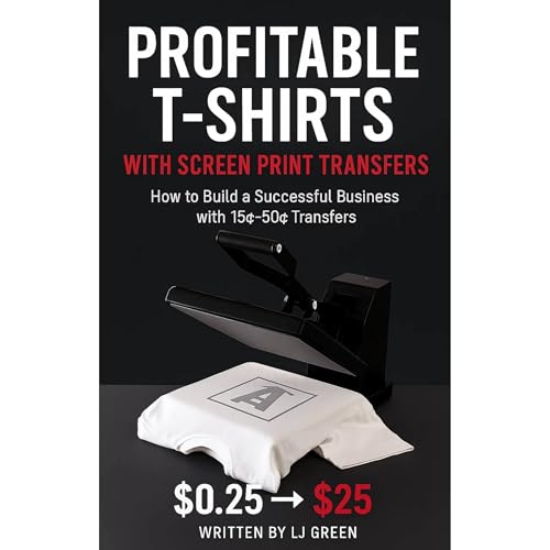 Profitable T-Shirts with Screen Print Transfers Audiolibro Por LJ Green arte de portada