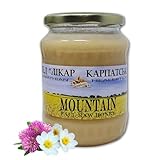 Carpathian Raw Honey Mountain Flowers | 100% Pure, Unfiltered, Unpasteurized, Ethically Sourced | Glass Jar, 908g