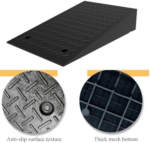 50cm Heavy-Duty Thickened Solid Rubber Triangular Pad, Wear-Resistant Curb Climber, Pressure-Resistant Step Support for Outdoor Safety
