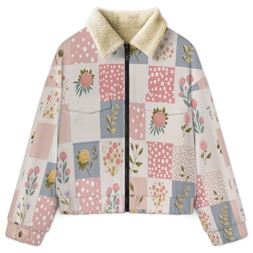 Veste d'hiver fonctionnelle en peluche zippée et polaire chaude pour femme