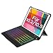 Produktbild Inateck beleuchtete Tastatur Hülle für iPad 2020(8th Gen)/iPad 2019(7th Gen) 10.2 Inch, iPad Air 3 und iPad Pro 10.5, mit abnehmbarem Standfuß, QWERTZ, KB02015,Black