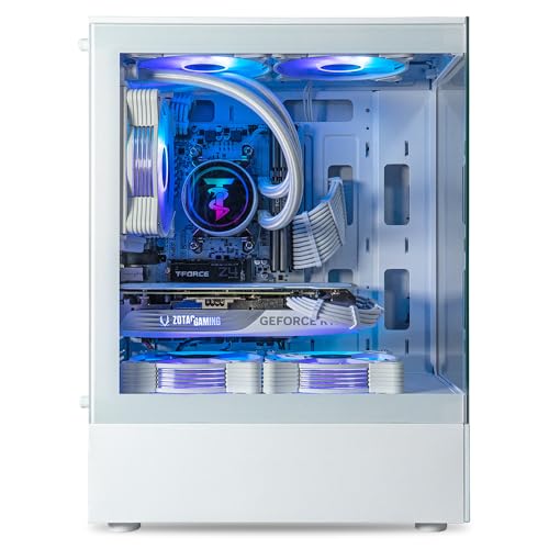 ViprTech Stryker 3.0 Liquid-Cooled PC - AMD Ryzen 7 (4.1GHz Turbo), RTX 3060 12GB, 32GB DDR4 3200, 1TB NVMe SSD, 700W PSU, WiFi BT, Win 11 Pro, RGB, Gaming Desktop Computer Prebuilt, White - Image 4