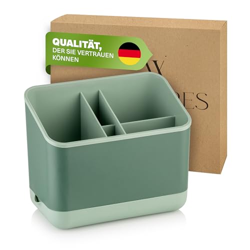 Viwares Besteckkorb für Gabel, Messer & Löffel, Abtropfständer für Besteck, Besteckständer, Besteckabtropfkorb, Abtropfkorb, Besteckhalter für...