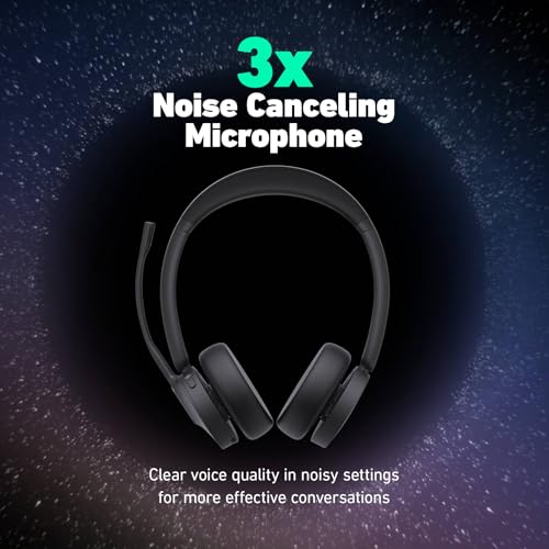 Image of Yealink HA64 Pro Duo Wireless Headset, DECT & Bluetooth, Noise Cancelling | Up to 600 ft DECT range and 32H Bluetooth talk time keep you connected all day, in office or out