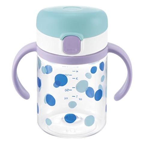 Richell Aqulea outing straw mug 200 Light blue Cover