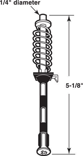 Prime-Line Products N 6778 Varilla de pivote superior para puerta plegable, 5-1/8 pulgadas miniatura 2