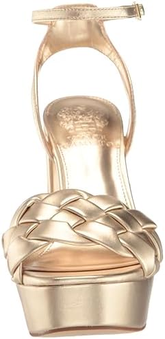 Vince Camuto Women's Mirinda Woven Platform Sandal Wedge, Egyptian Gold, 6.5 | Image 1