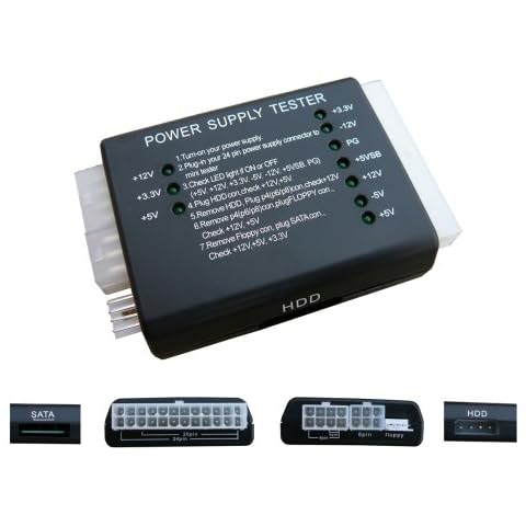 Kalea Informatique © ATX Power and Cable Tester - ATX 20/24, P4/6/8, Molex, SATA Cover