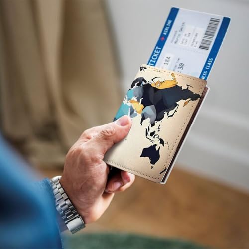 Cadeaux de voyage originaux : protège-passeport stylé pour globe-trotter - 4